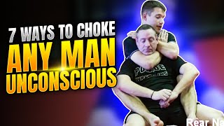 7 Ways To Choke Any Man Unconscious  Indianapolis BJJ Greenwood Indiana [upl. by Habeh187]