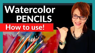 Watercolor Pencils For Beginners EASY tips and techniques [upl. by Leikeze]