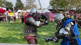 Medieval Knights fight with Greatswords at Renaissance Festive in Salt Lake City [upl. by Monroy]