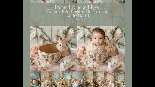 Digital Backdrop Editing Tutorial  Cracked Easter Egg Backdrops [upl. by Fredrick]