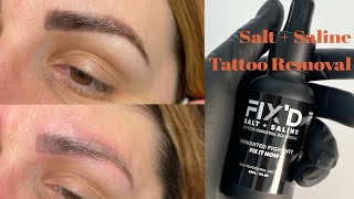 Salt and Saline Permanent Makeup Tattoo Removal FREE Course [upl. by Oivalf]