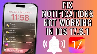 How To Fix Notifications Not Working On iPhone After iOS 1761 [upl. by Lladnew135]