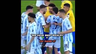 Biggest International Rivalry 🤨 shorts funnyfootball footballedits socceredits messivandijk [upl. by Nitin]