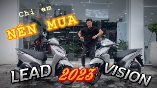 Đánh giá chân thật LEAD và VISION 2023 NÊN MUA XE NÀO  QUANG MOTOR [upl. by Marsden873]