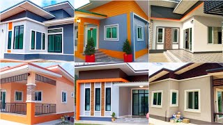 100 House Painting Colours Outside 2024 Exterior Wall Paint Color Combinations Ideas  Wall Colour 3 [upl. by Hertzog]