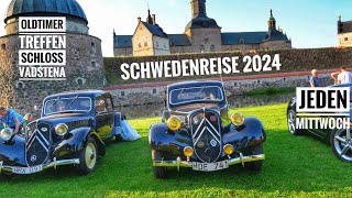 191 OldtimerTreffen am Schloss Vadstena am Vätternsee Im Sommer jeden Mittwoch  Schweden 2024 [upl. by Bor528]