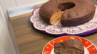 Nusskuchen selbst gemacht einfach schnell und lecker nach Omas Rezept  grandma´s recipe [upl. by Ynotna]