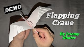 Origami Flapping Crane by Jeremy Shafer DEMO [upl. by Seta]