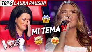 Las COVERS más ESPECIALES de LAURA PAUSINI en La Voz [upl. by Denn]