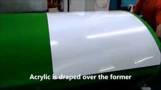 Acrylic Drape Forming Moulding Perspex to any shapes [upl. by Lock]