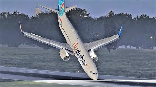 😱B737 How The Accident Happened Flydubai Airlines Flight 981 Rostov Don Airport [upl. by Harolda]