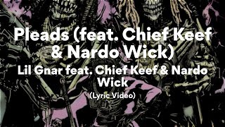 Pleads Lil Gnar feat Chief Keef amp Nardo Wick Lyrics [upl. by Doig]