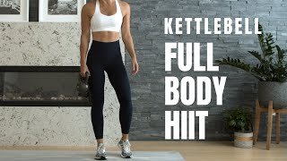 Killer FULL BODY HIIT  Kettlebell or Dumbbell Workout [upl. by Naux]