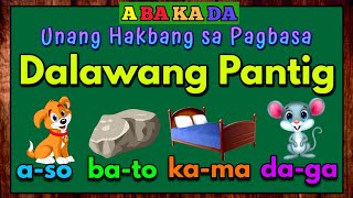 ABAKADA aeiou Kindergarten  Gabay sa Pagbasa at Pagpapantig  Dalawang Pantig Letrang AaYy Part 1 [upl. by Anniahs]