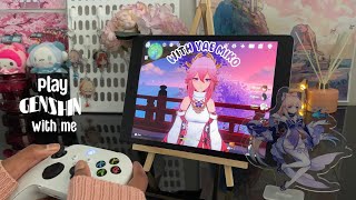 🌸 Aesthetic Yae Miko Gameplay  25 mins of gameplay ambience eng dub [upl. by Tan444]