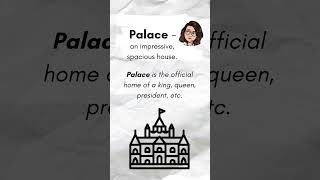 palace or castle English vocabulary learnenglish castle palace [upl. by Annaes]