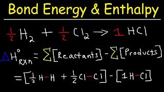 Bond Energy Calculations amp Enthalpy Change Problems Basic Introduction Chemistry [upl. by Lered]