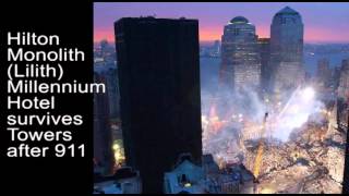 2001 Luciferian Illuminati Saturn Cube and the 911 memorial Hilton hotel Masonic twin towers [upl. by Frants448]