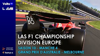 ⏪ REDIFFUSION 🏆 LAS F1 Championship  Division Europe ▶️ Manche 4 🏁 Grand Prix dAustral [upl. by Addiego735]