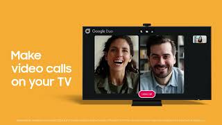 Make calls on the big screen with Google Duo  Samsung [upl. by Vadnee]