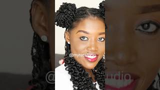 DIY Knotless Braids With Curly Ends🌹 [upl. by Aitnuahs]