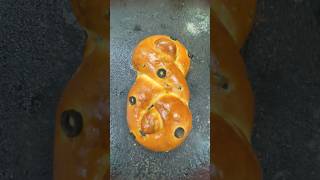 Slicing Braided Bread bread food viralvideo chef ytshorts ytshortsvideo bakery nepalishorts [upl. by Luckett]