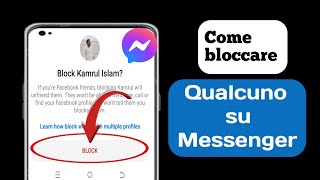 Come bloccare qualcuno su Messenger nuovo aggiornamento Blocco Messenger [upl. by Vikki]