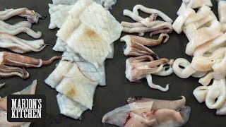 How to Clean amp Prepare Squid At Home  Marions Kitchen [upl. by Hameerak166]