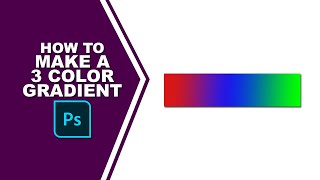 How to make a 3 color gradient in Photoshop [upl. by Court]