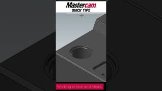 Working with Metric and Inch in Mastercam [upl. by Burrton]