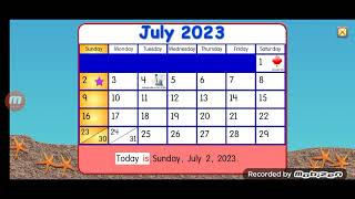 starfall calendar for July 2nd 2023 [upl. by Veljkov]