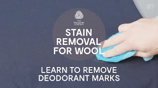 How to Remove Stains from Wool Clothes – Deodorant [upl. by Ocihc737]