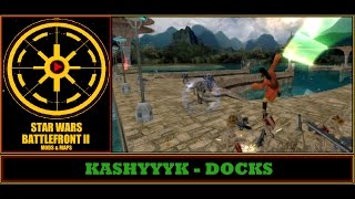 Star Wars Battlefront 2 Mods amp Maps Kashyyyk  Docks XL Mode HD [upl. by Flosser]