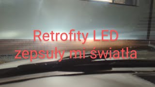 Retrofity LED zepsuły mi auto Test H4 LED co tu się odwatykaniło 😯😯 [upl. by Aihseya]