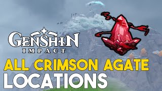 Genshin Impact All Crimson Agate Locations [upl. by Fosque]