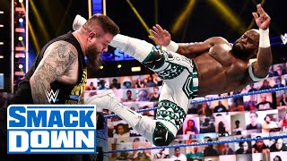 Apollo Crews vs Kevin Owens  Intercontinental Title Match SmackDown April 23 2021 [upl. by Riddle593]