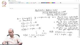 Qualitative Response Models Linear Probability Model Logit and Probit Models Part  1 [upl. by Noxin]