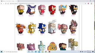 COMO Y DONDE DESCARGAR CUBEECRAFT PAPERCRAFT DIFERENTES DE ANIMECOMICSVIDEOJUEGOS  TUTORIAL 1 [upl. by Nylidam]