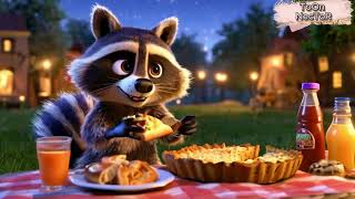 Rocco the Raccoon’s Midnight Snack Adventure Mix poem for kids [upl. by Neztnaj265]