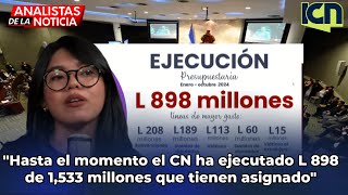 quotHasta el momento el CN ha ejecutado L 898 de 1533 millones que tienen asignadoquot ASJ [upl. by Iphigenia]