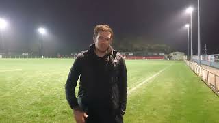 091124 Harrogate Railway Athletic 11 Louth Town FC postmatch interview [upl. by Martelle466]