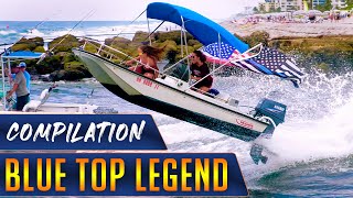 BLUE TOP LEGEND BEST amp WORST MOMENTS  HAULOVER INLET  WAVY BOATS [upl. by Aniret210]