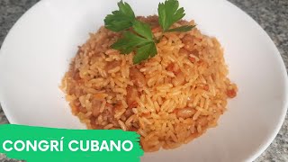 CONGRI CUBANO Un arroz delicioso fácil de hacer y de rápida elaboraciónel congrí sabe a Cuba [upl. by Harvey]