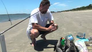 Shark Fishing The Surf Quick how to [upl. by Arabelle]