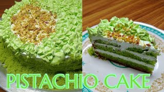 PISTACHIO CAKE pista cake recipe in Malayalam withoutoven [upl. by Okorih18]