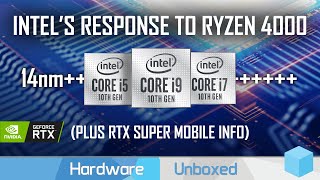 14nm Returns to Fight Ryzen Mobile 4000 Intel Comet LakeH Info  Nvidia Super for Laptops [upl. by Hellman279]