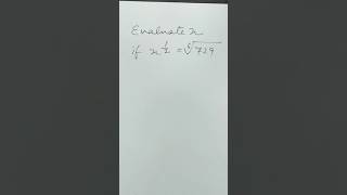 Find X if x½⁶√729 Square root simplificationrational exponents problems amp solutionsmathsOlympiad [upl. by Sloane]