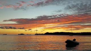 Sunset over Lindbergh Bay at Emerald Beach Resort St Thomas USVI [upl. by Ariaes]