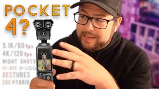 DJI POCKET 4 or POCKET PRO the next big Creator Camera [upl. by Ahsenod]