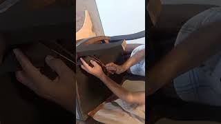 Diy bedroom chair upholstery shorts bedroomchair chairrepair oldchairrepair [upl. by Schaaff100]